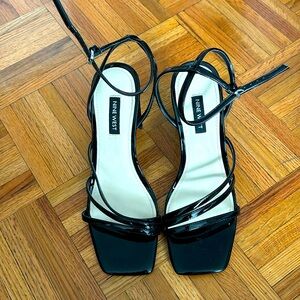 Ankle strap block heel